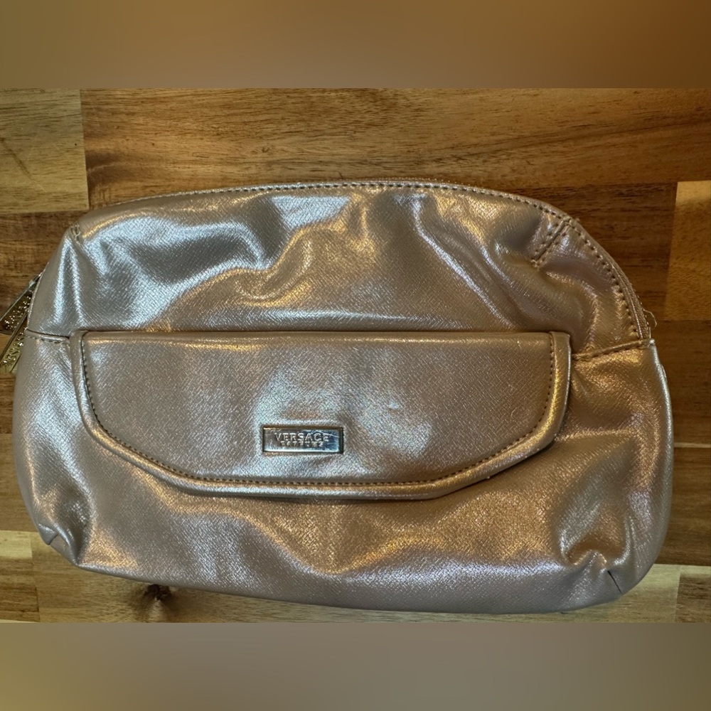 Versace Parfume Toiletry Bag| Cream- Gold Color - Picture 2 of 12